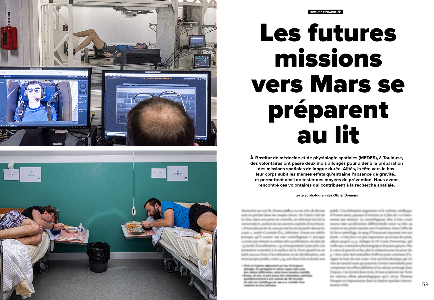 Les futures missions vers Mars se préparent au lit